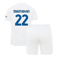 Inter Milan Henrikh Mkhitaryan #22 Fotballklær Bortedraktsett Barn 2023-24 Kortermet (+ korte bukser)